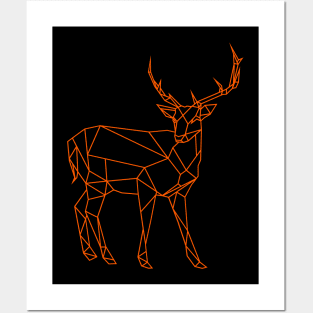 stag outline design Posters and Art